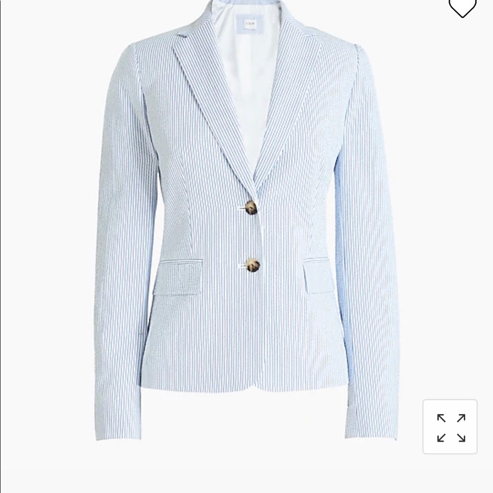 JCrew Seersucker Schoolboy Blazer